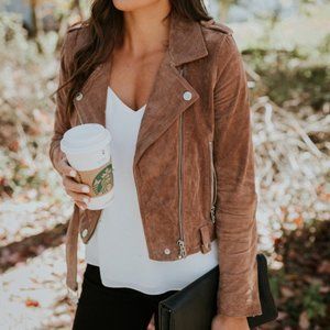4. blank nyc COFFEE BEAN MOTO JACKET Size XS